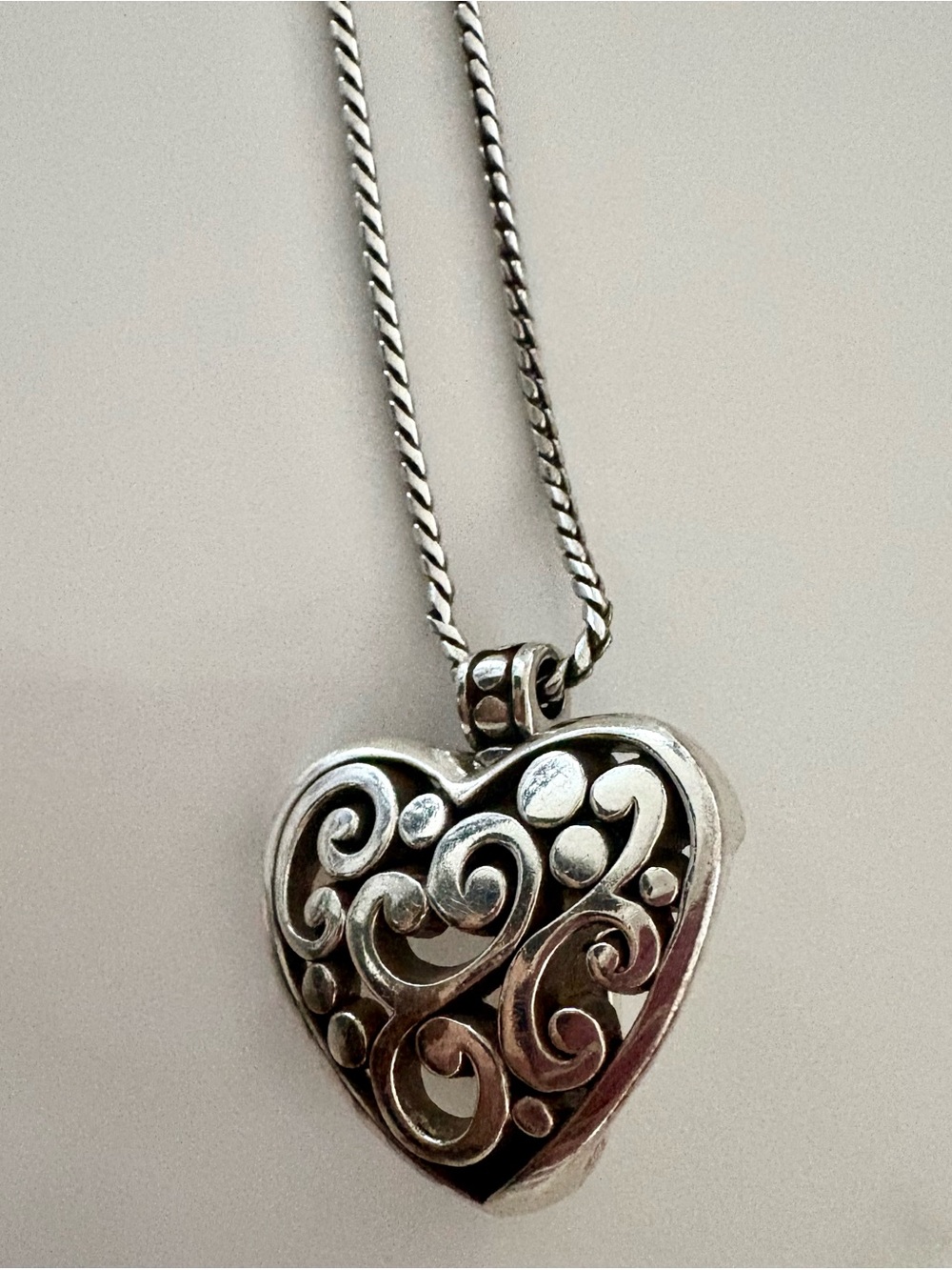 Brighton Contempo Badge / Heart Necklace / ID Holder